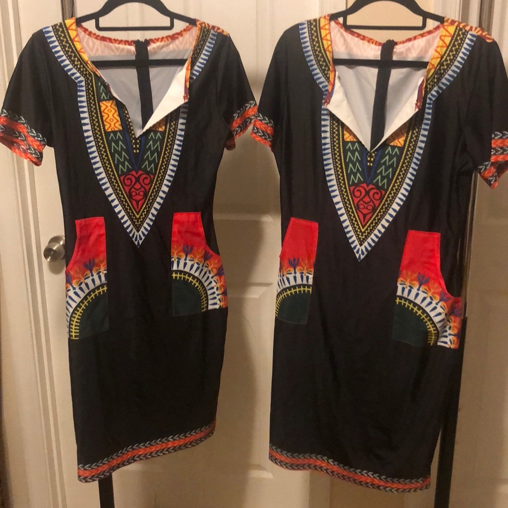 Tribal Print Pencil Dress